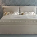 Letto matrimoniale in tessuto