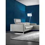 Divano in pelle con meccanismo relax